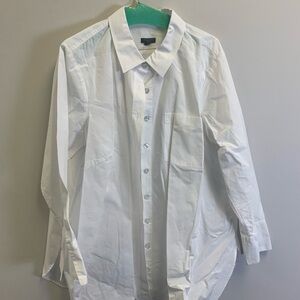 Classic White Button-Up Shirt